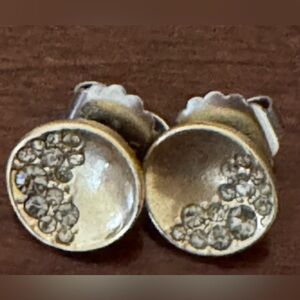 Lia Sophia Silver and Gold Stud Earrings